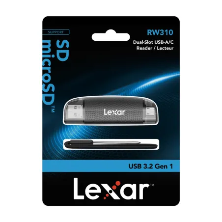 Lexar LRW310X Dual USB-A/C micro SD, SD USB 3.1 memory card reader